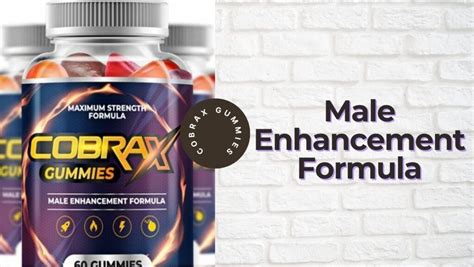 Cobrax gummies - CobraX Gummies is a natural male health supplement that claims to boost energy, stamina, and performance. It contains Horny Goat Weed, Tongkat Ali, Saw …